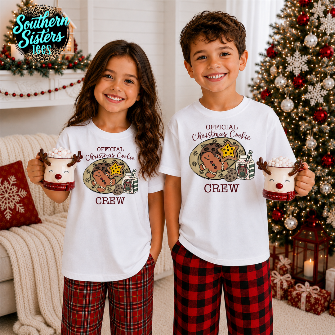 Official Christmas Cookie Crew Tee Shirt
