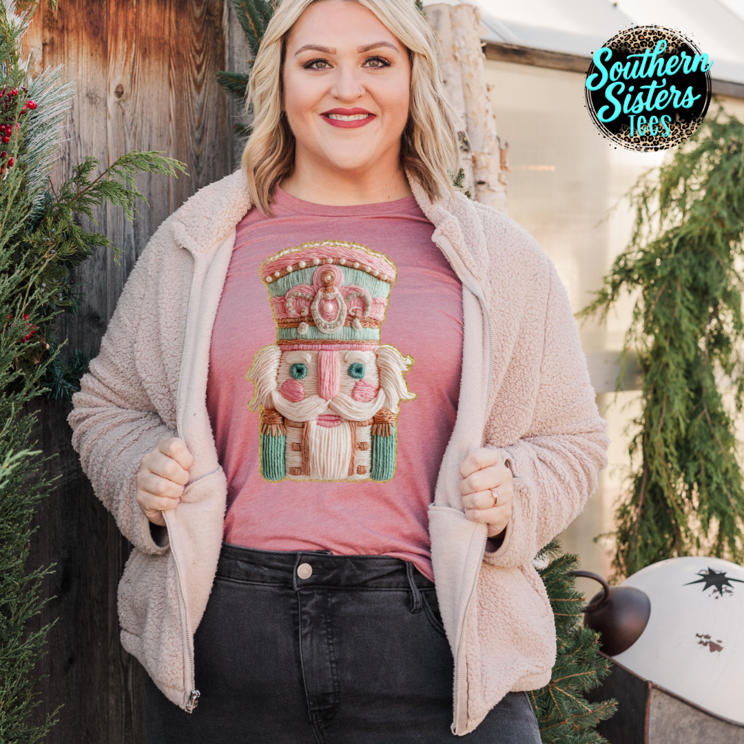 Needlepoint Nutcracker Tee Shirt