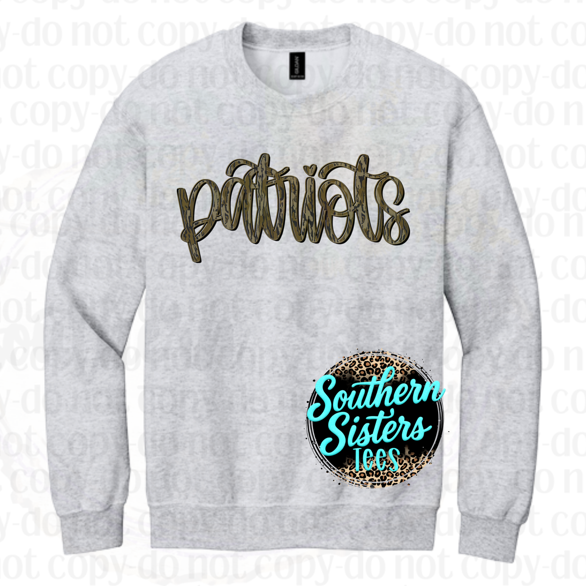 Patriots Camo Script Tee