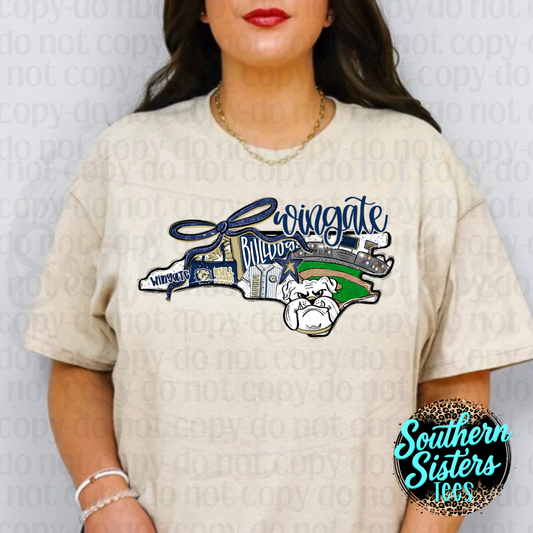 Home-Turf Hype Wingate University Bulldogs baseball shirt