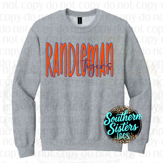 Randleman Tigers Tall Script Tee