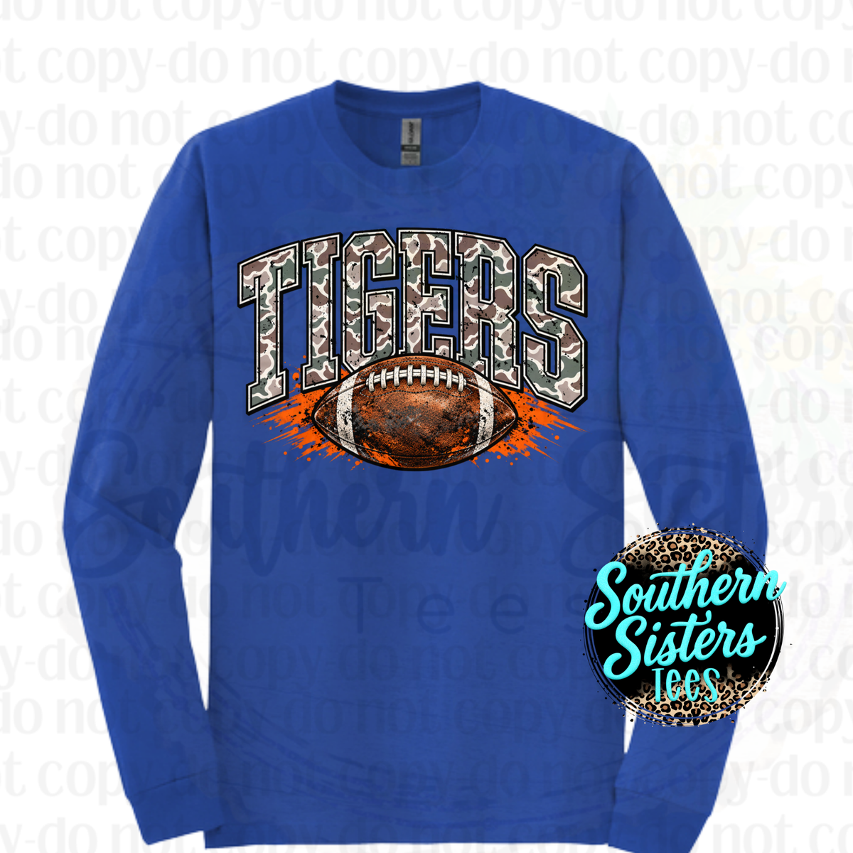 Tigers Camo Football Tee