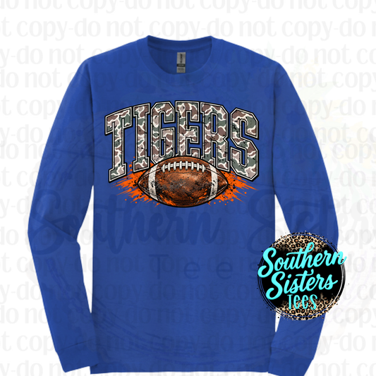 Tigers Camo Football Tee