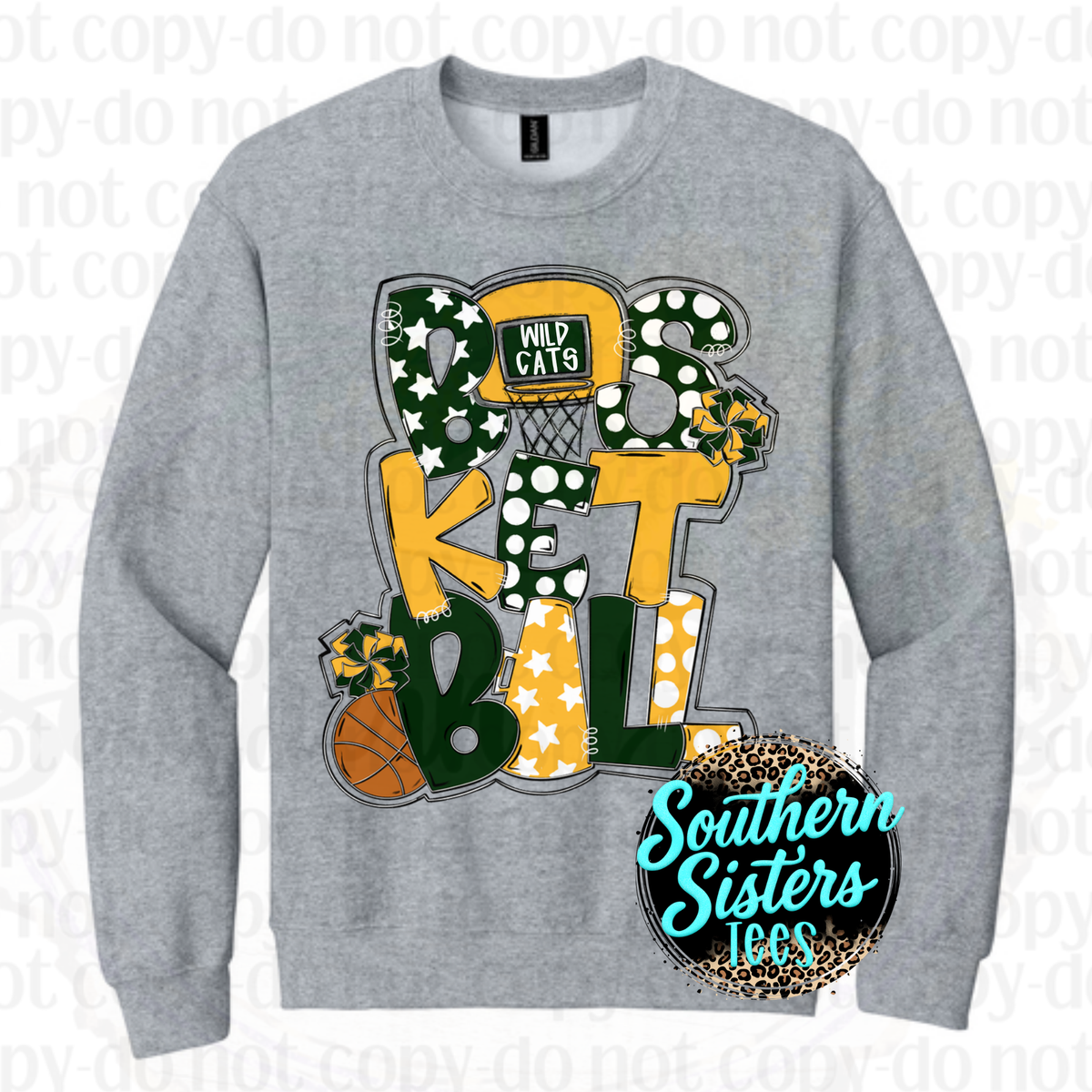 Wildcats Polka Dot Basketball sweatshirt