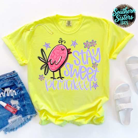 Stay Sweet Parakeet Tee