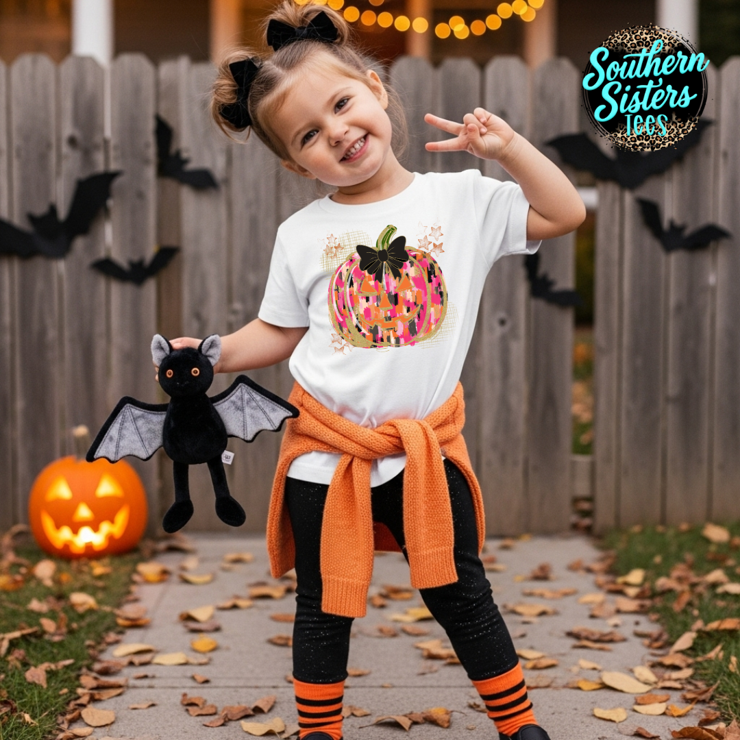 Pink Jackolantern Tee Shirt