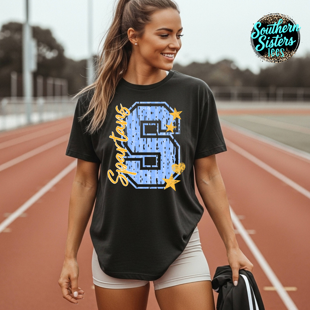 Pep Rally Mascot Stars Custom Tee