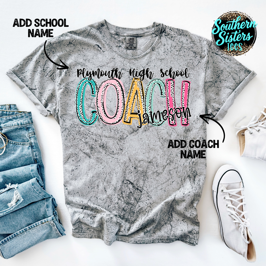 Dixie Dots Coach Custom Tee