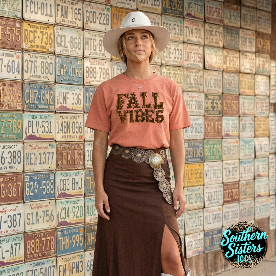 Fall Vibes Stacked Tee