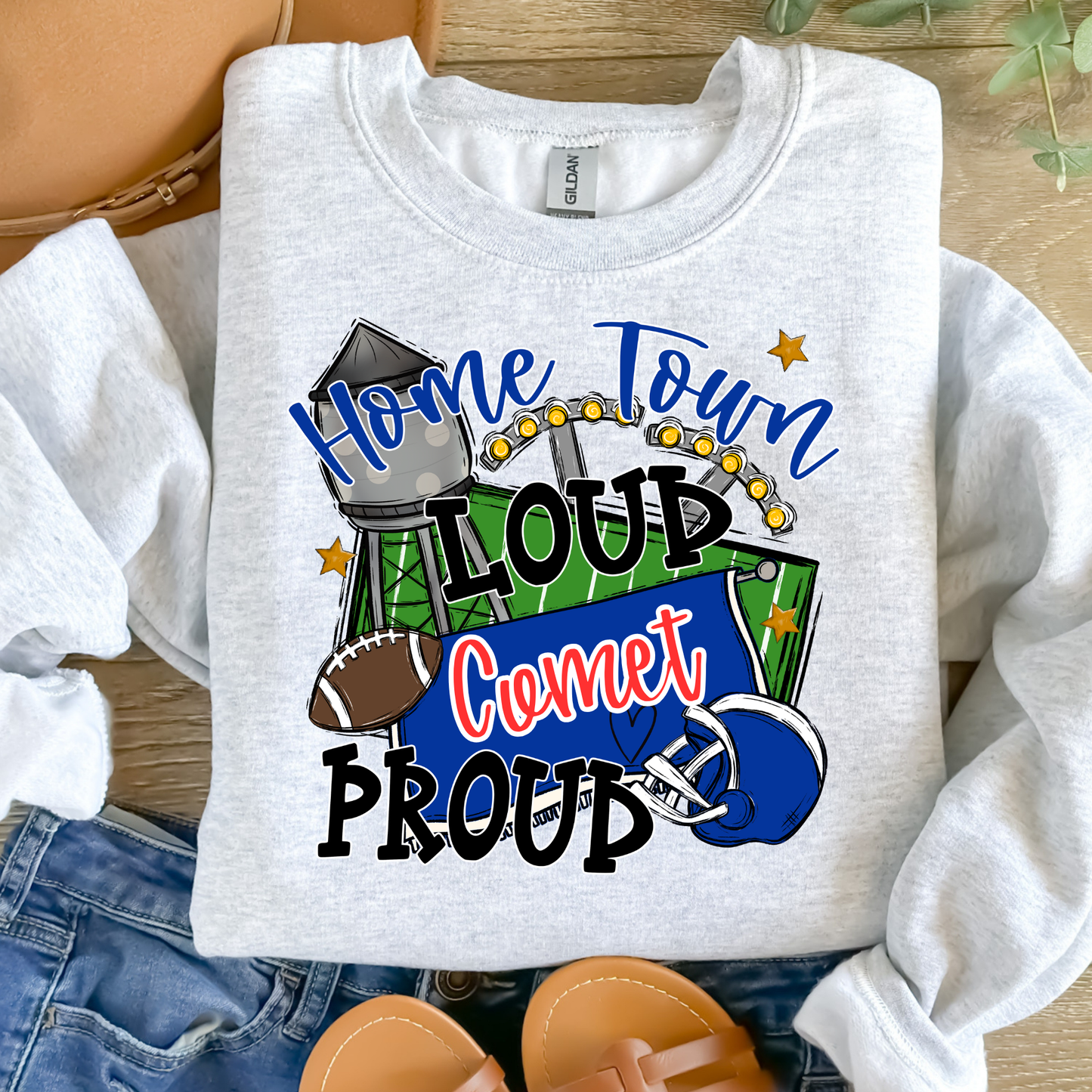 Home Town Loud | Custom Mascot Graphic Tee
