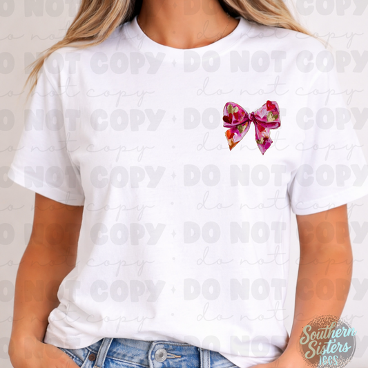 Teesday – Painted Bow Valentine Pocket Design