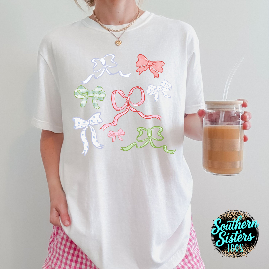 Coquette Bow Collage Tee Shirt