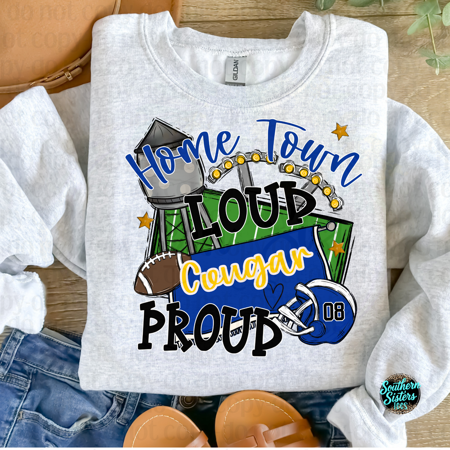 Home Town Loud | Custom Mascot Graphic Tee
