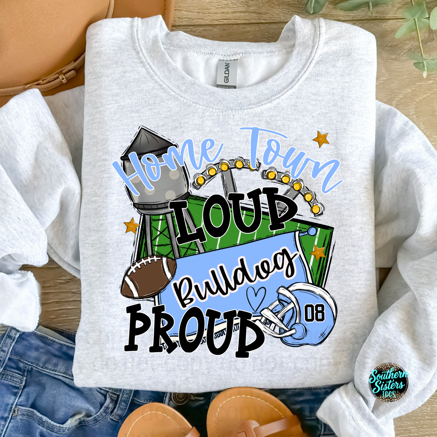 Home Town Loud | Custom Mascot Graphic Tee