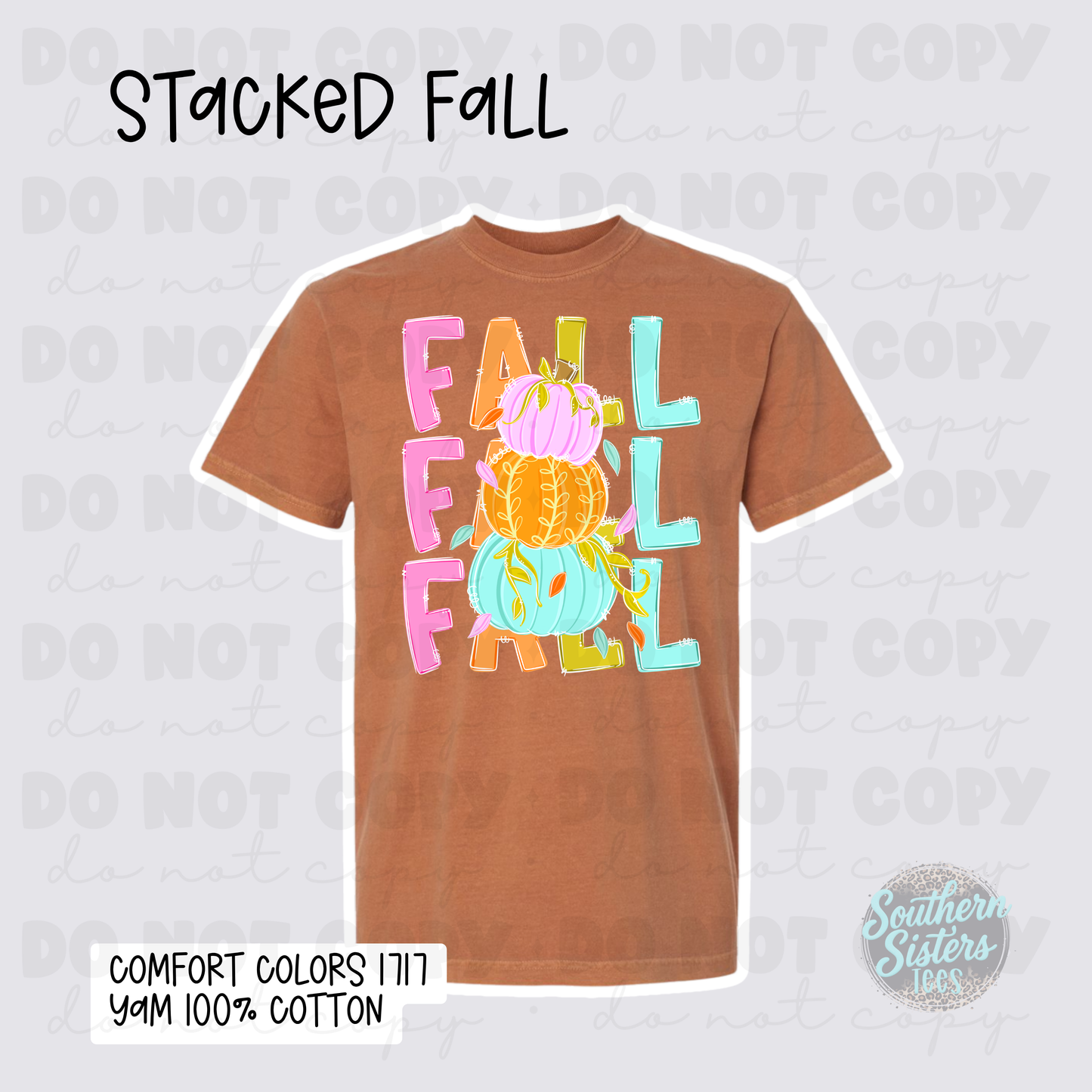 Stacked Fall Words  | Fall Graphic Tee