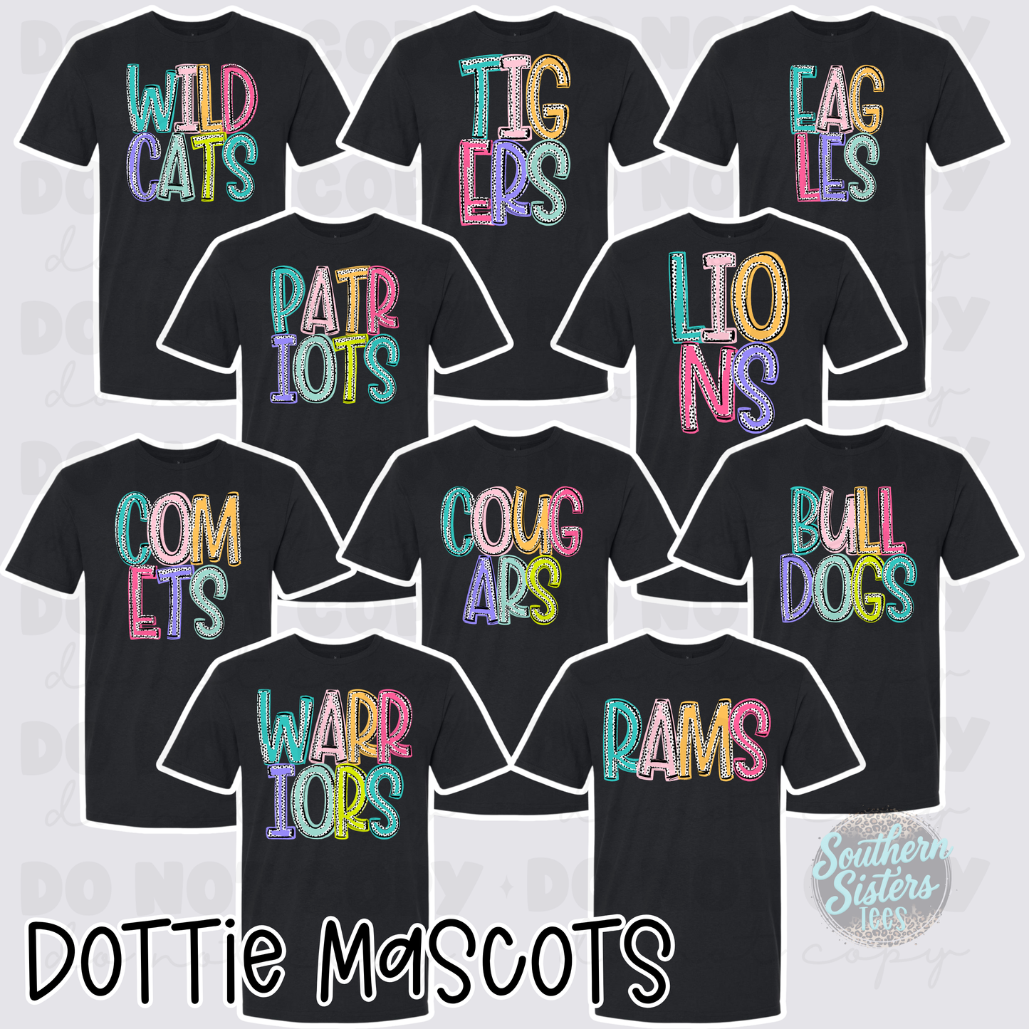 Dixie Dots | Mascot Graphic Tee | Customizable (Copy)