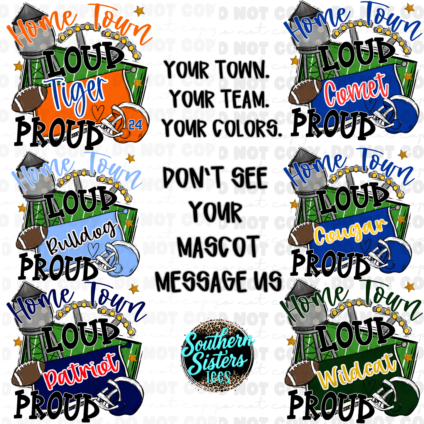 Home Town Loud | Custom Mascot Graphic Tee