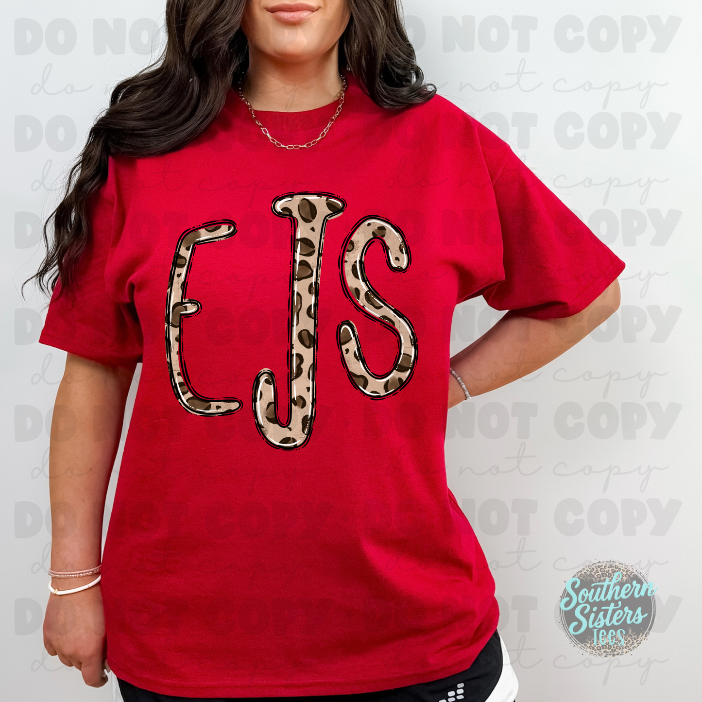 Teesday – Custom Monogram T-Shirt | Leopard or Conversation Hearts | Adult & Youth