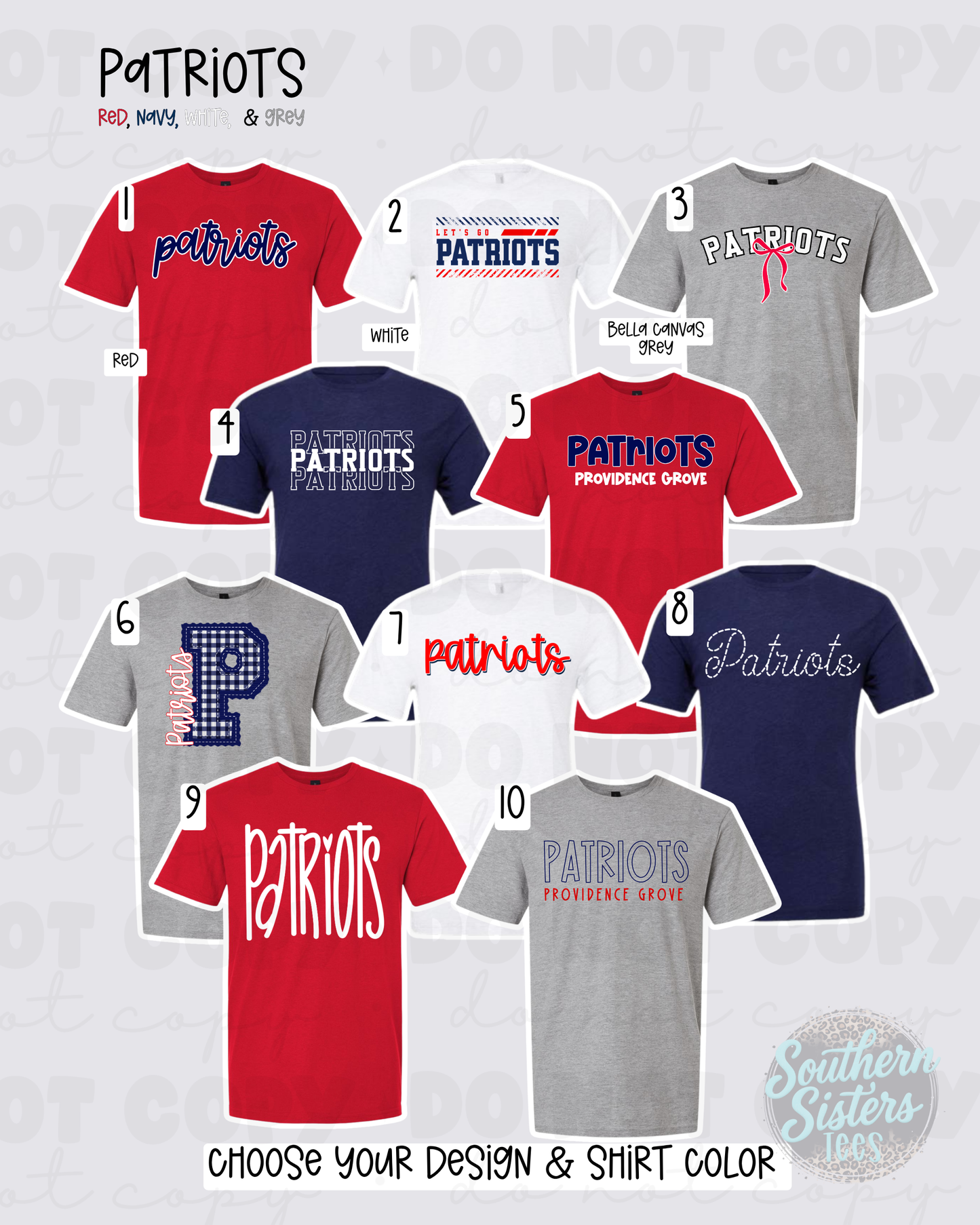 Providence Grove Patriots | Patriots Mascot Tees