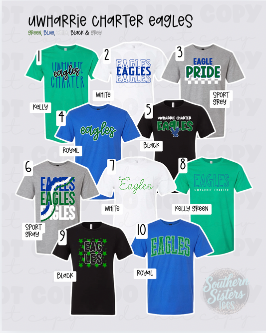 Uwharrie Charter Eagles | Eagles Mascot Tees