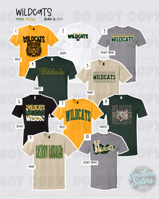 Eastern Randolph Spirit Squad | Wildcats Mascot Tees
