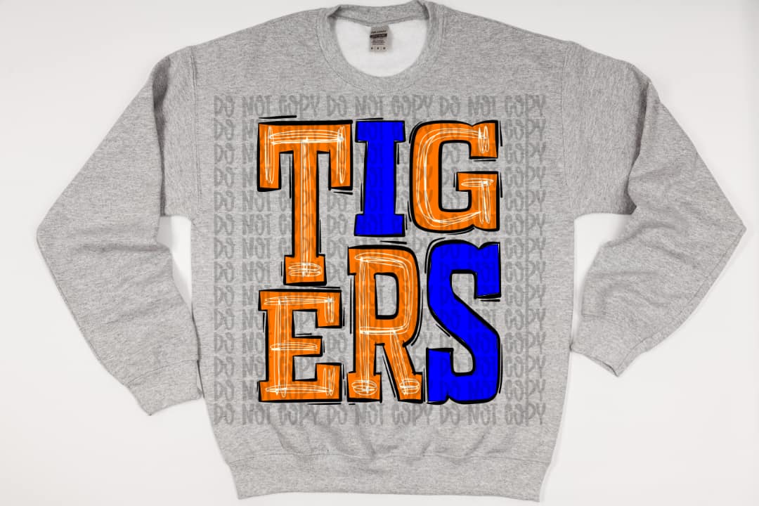 Doodle Mascot Tigers